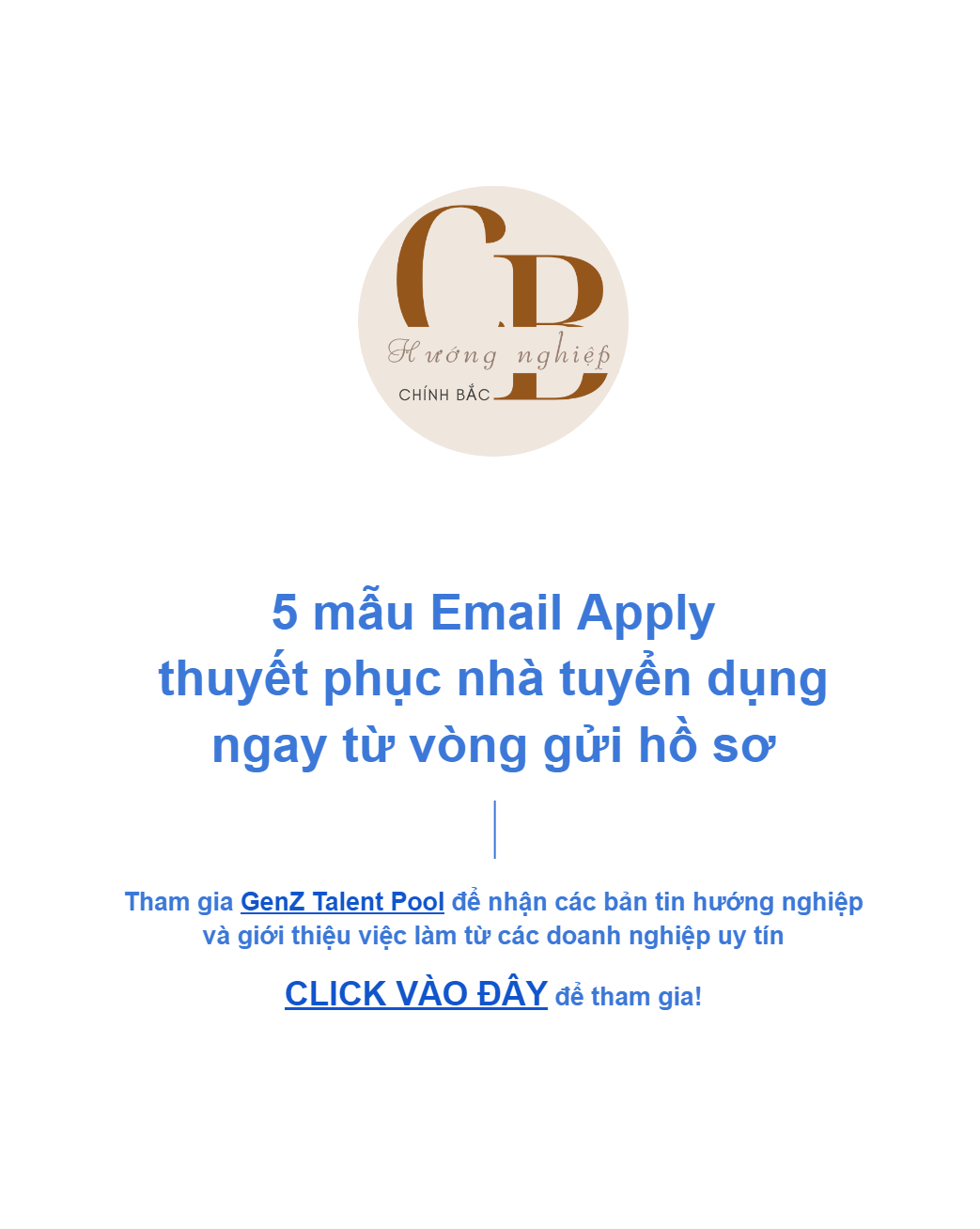 Mẫu Email Apply